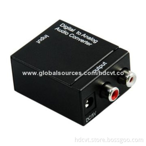Mini Digital Analog Converter, Supports Audio Signals to Analog Stereo